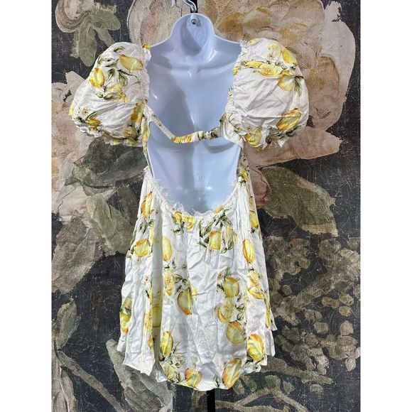 NWT For Love And Lemons Serafina Mini Dress Size Large - Picture 8 of 13